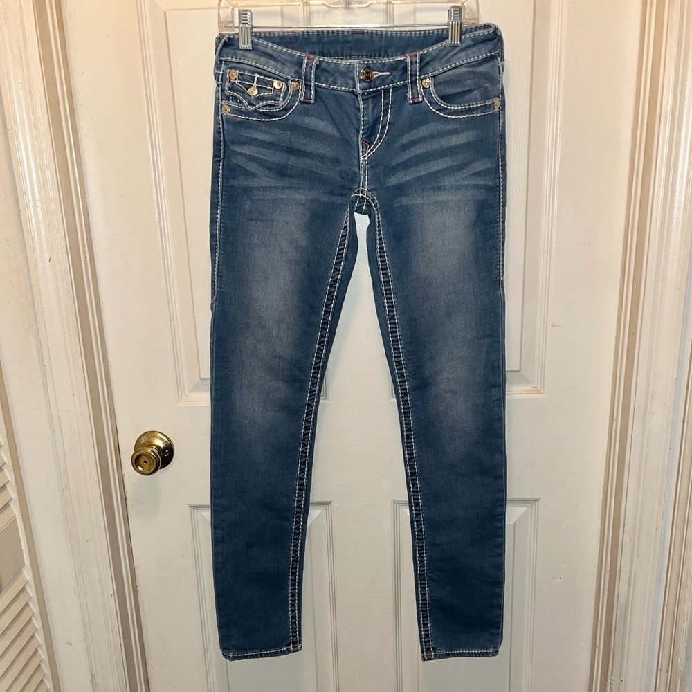 TRUE RELIGION Women’s Denim Jeans. Waist 28. Inseam 31.